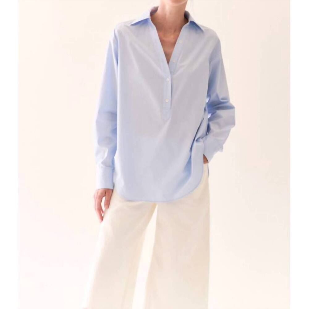 NEW KULSON emory long sleeve shirt in blue